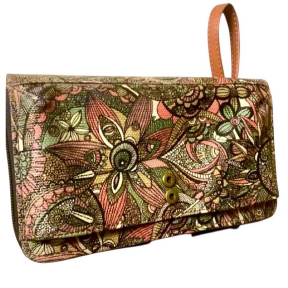 Sakroots Artist Circle Large Smartphone Wristlet Wallet Sienna Spirit Desert - Picture 6 of 11